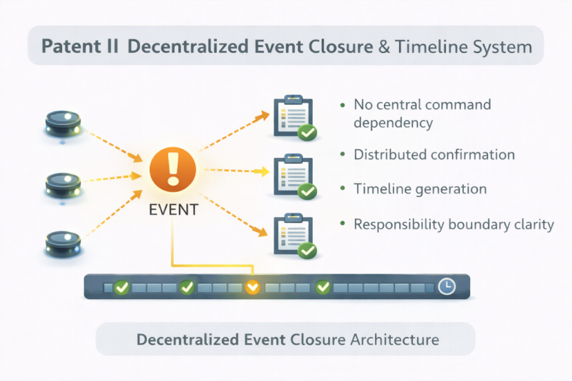 Patent 2 Event Closure and Timeline System Diagram
