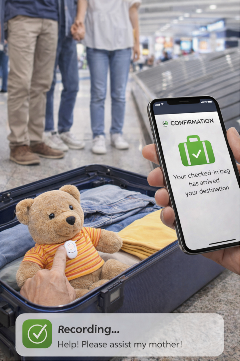 Luggage arrival confirmation