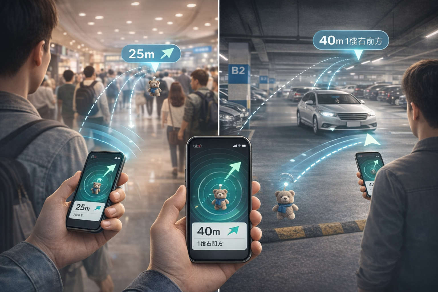 Quick locate in crowd or garage