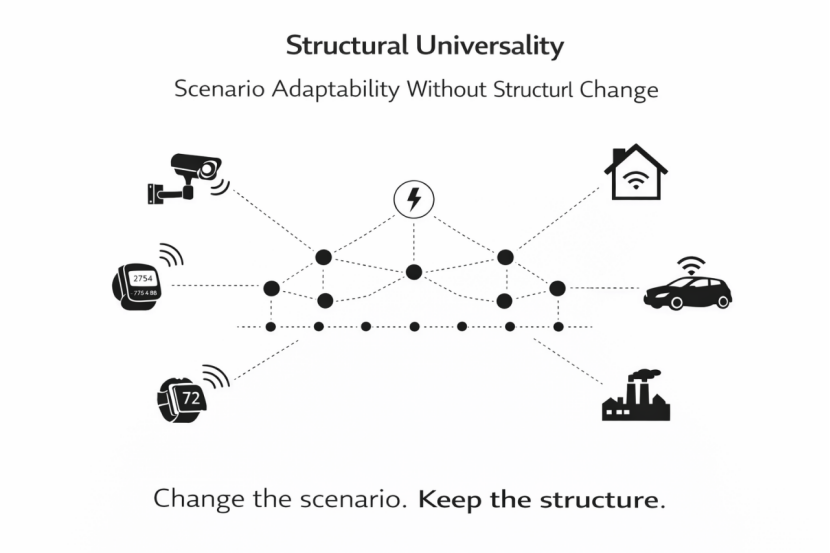 Structure Universality – Scenario Adaptability Without Structural Change
