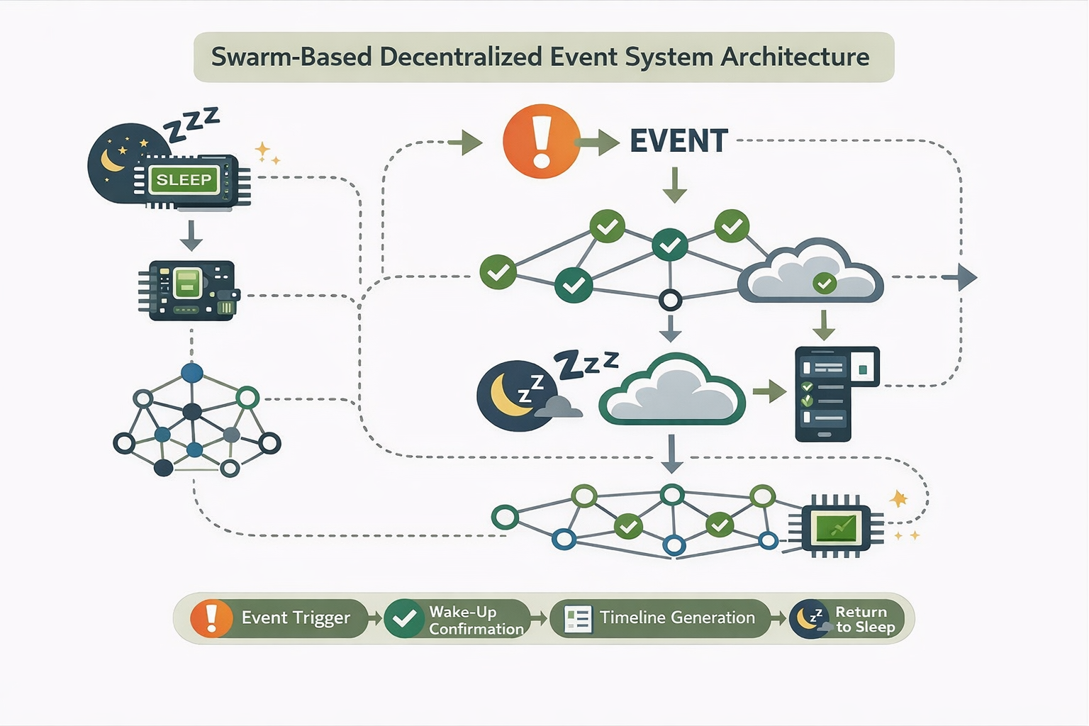 Swarm Event-Driven System Architecture Diagram